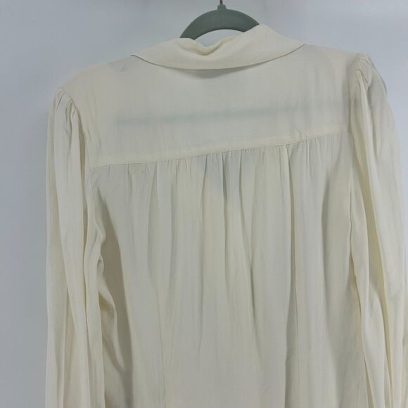 The Seamstress Of Bloomsbury London Button Up Shirt Poppy 1940's Style SZ 12 Top - Picture 7 of 10